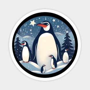 Penguin in Ornmament , Love Penguins Magnet
